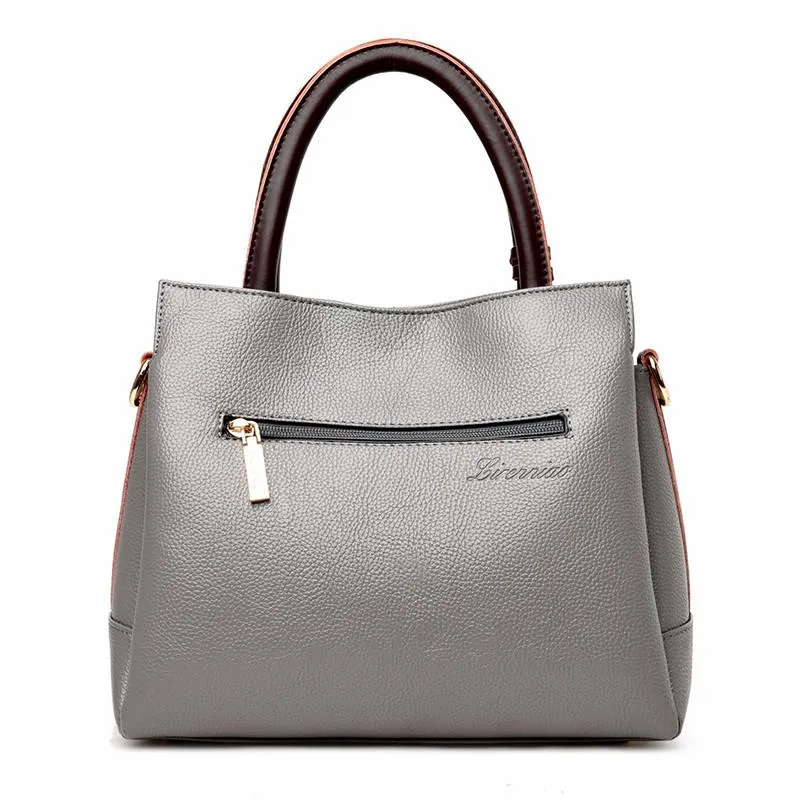 <bold>Tote / Crossbody Bag <br>Genuine-Leather