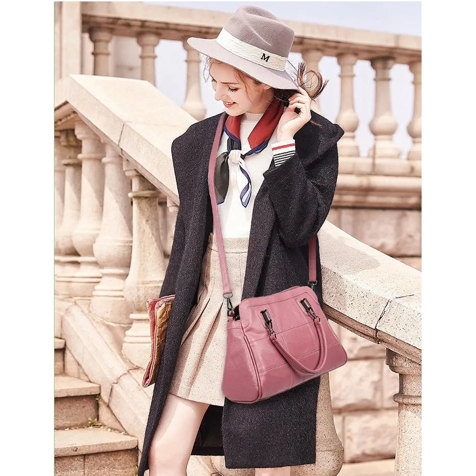 <bold>Tote  / Crossbody Bag <br>Genuine-Leather