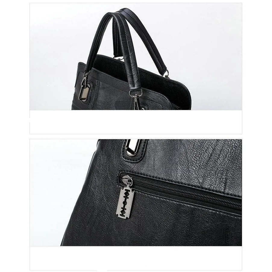 <bold>Tote  / Crossbody Bag <br>Genuine-Leather
