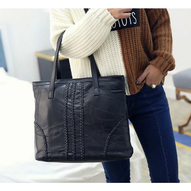 <bold>Tote / Shoulder Bag <br>Genuine-Leather
