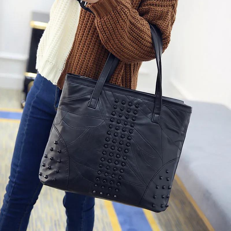 <bold>Tote / Shoulder Bag <br>Genuine-Leather