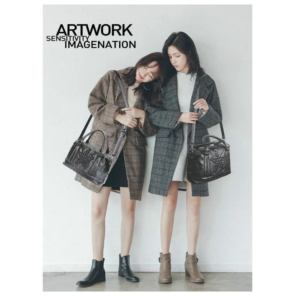 <bold>Tote  / Shoulder Bag <br>Genuine-Leather