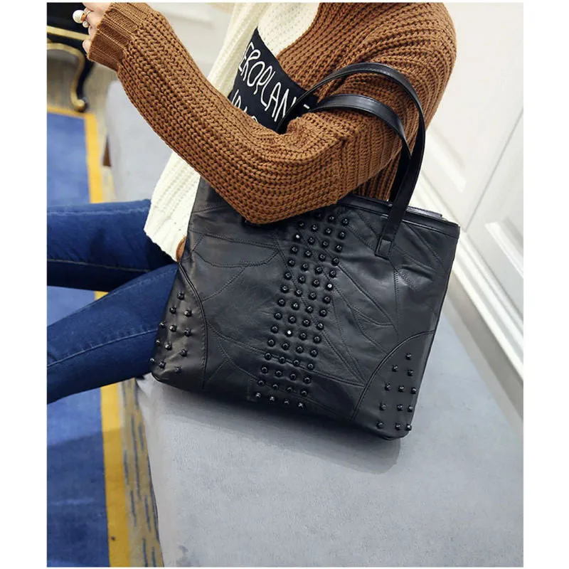 <bold>Tote / Shoulder Bag <br>Genuine-Leather