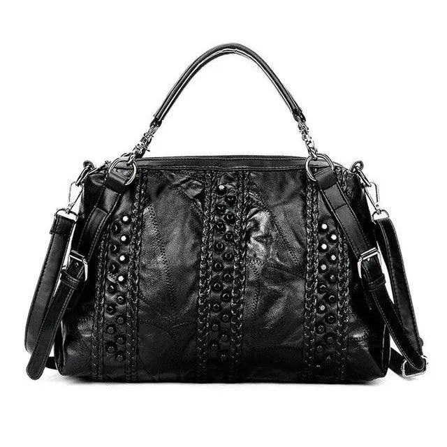 <bold>Tote  / Shoulder Bag <br>Genuine-Leather