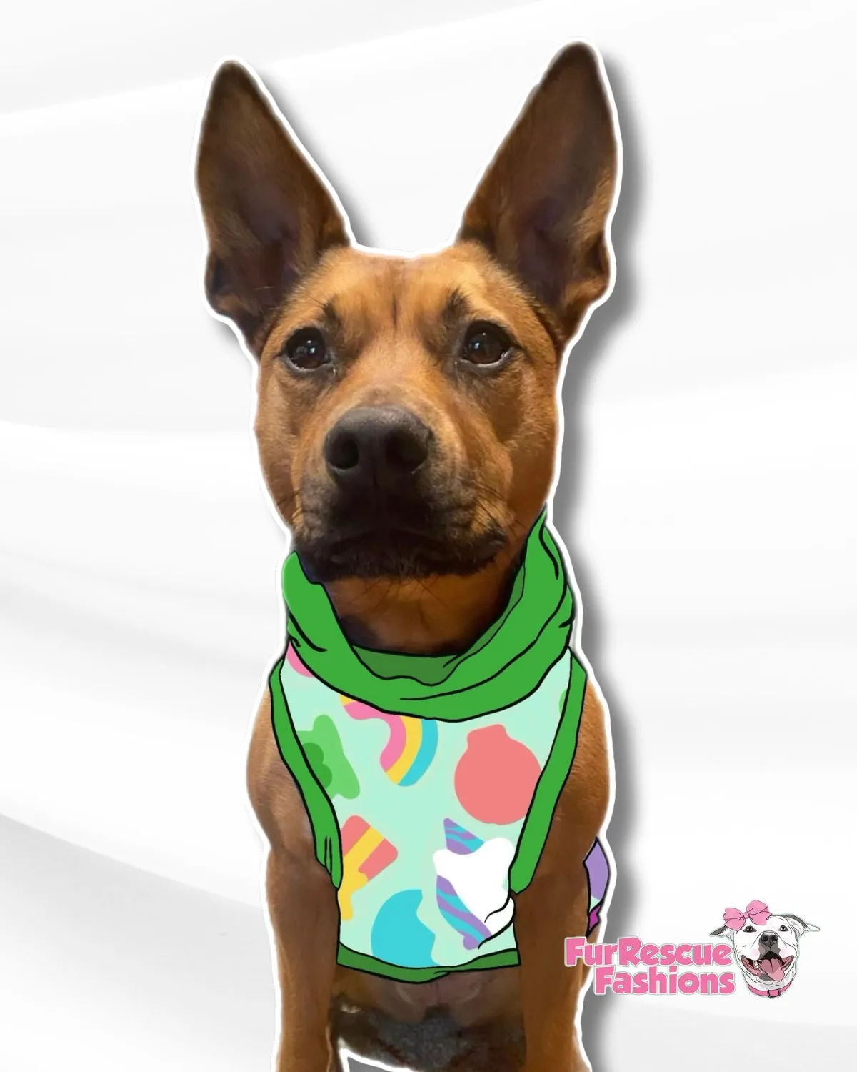 Lucky Charms - Dog Pajama with Green Neck & Trim/Sleeves
