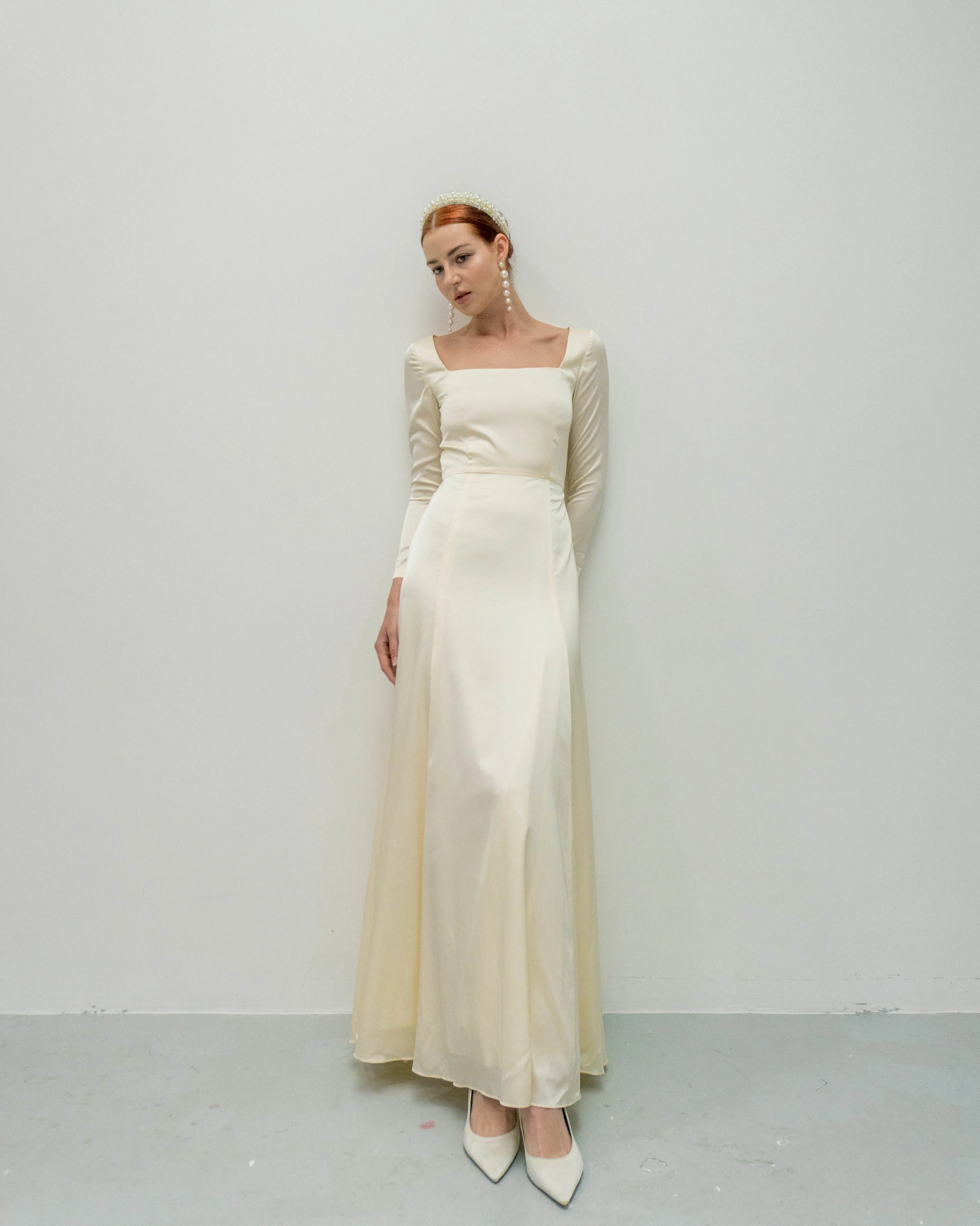 Lyanna Square Neck Floor Length Dress