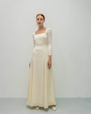 Lyanna Square Neck Floor Length Dress