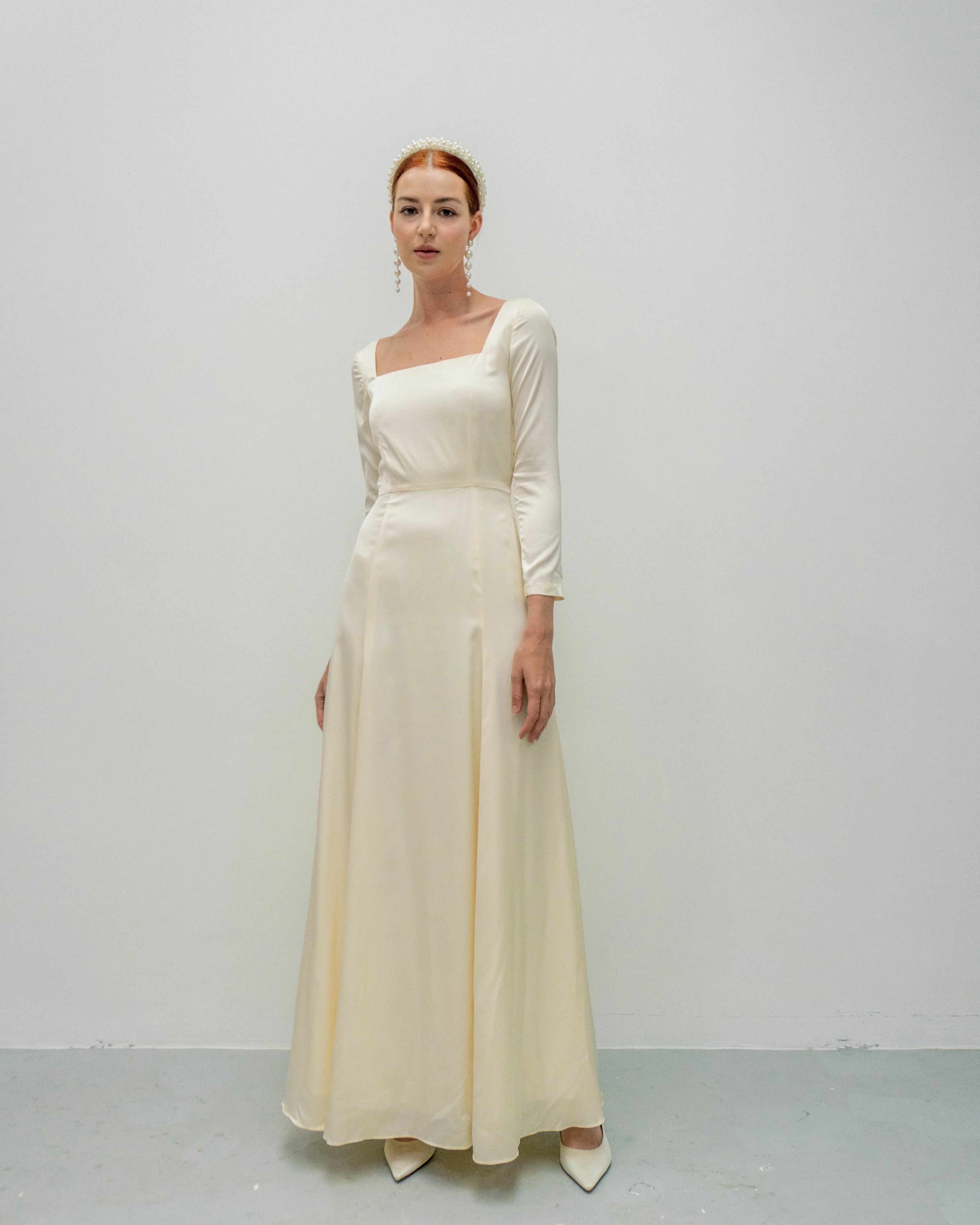 Lyanna Square Neck Floor Length Dress