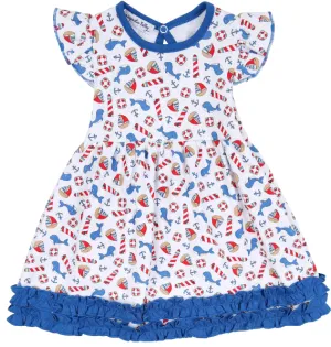 Magnolia Baby Nautical Print Dress