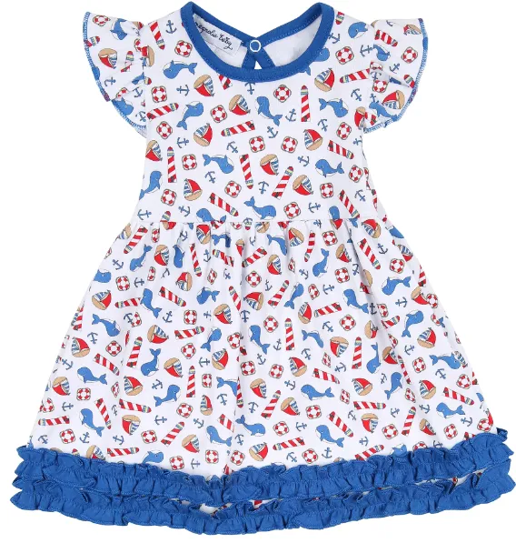 Magnolia Baby Nautical Print Dress