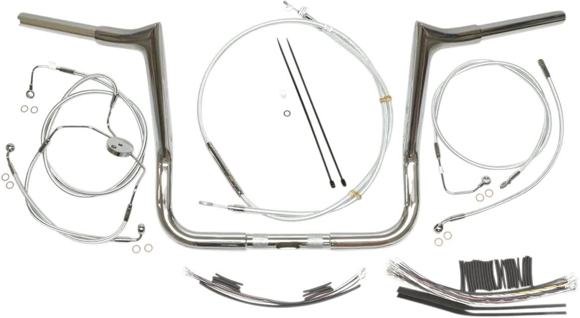 Magnum 38831-414 1-1/4in. Viking Bagger Handlebar Kit - 14in. - Chrome