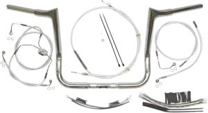 Magnum 38831-414 1-1/4in. Viking Bagger Handlebar Kit - 14in. - Chrome