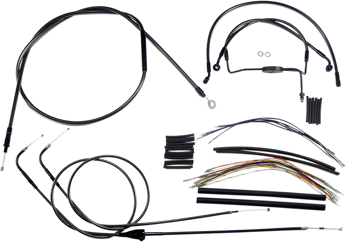 Magnum 487291 Black Pearl Handlebar Installation Kit for 12-14in. Ape
