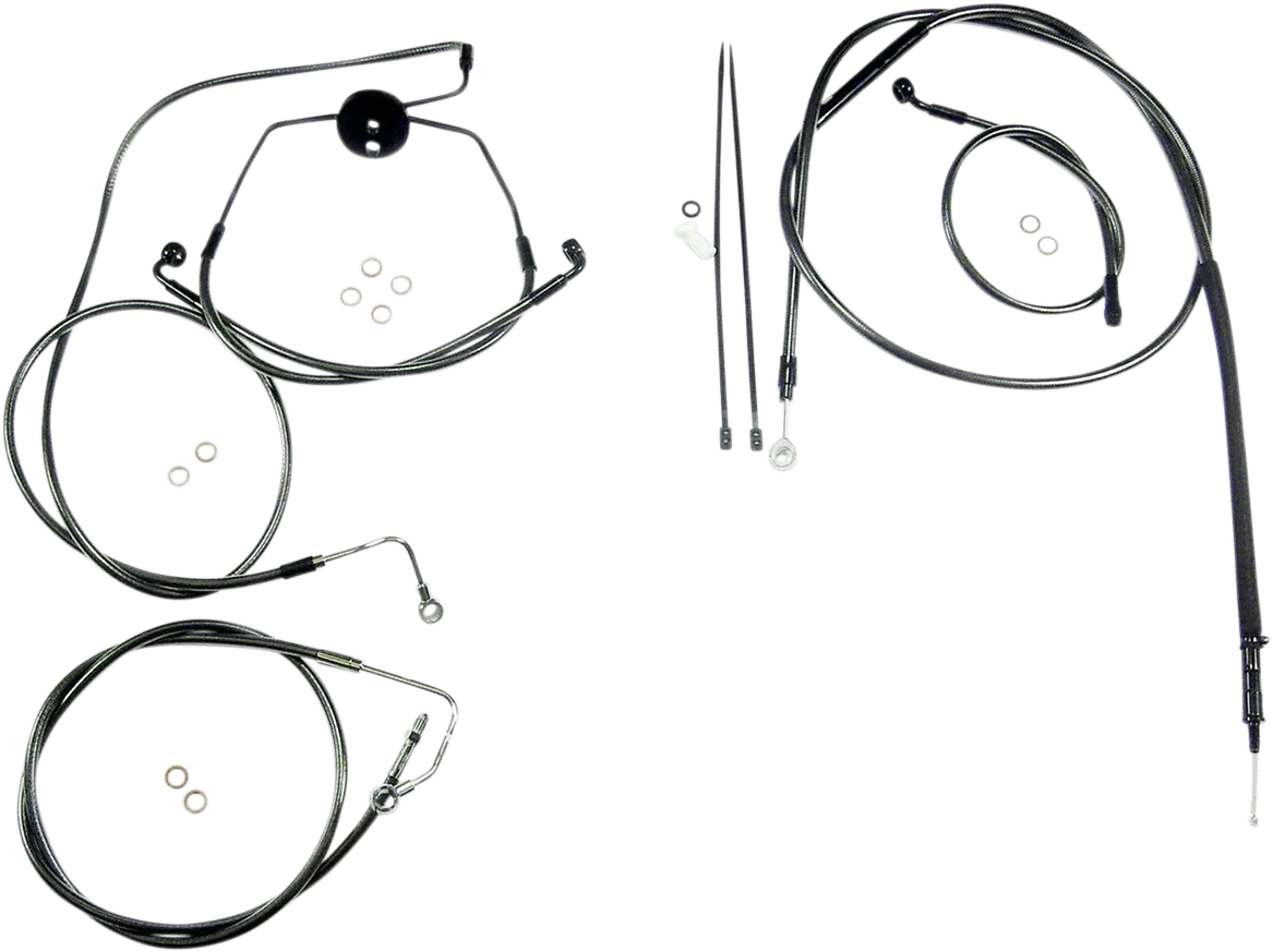 Magnum 487314 Black Pearl Handlebar Installation Kit for 10in. Ape