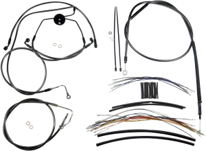 Magnum 487322 Black Pearl Handlebar Installation Kit for 15-17in. Ape