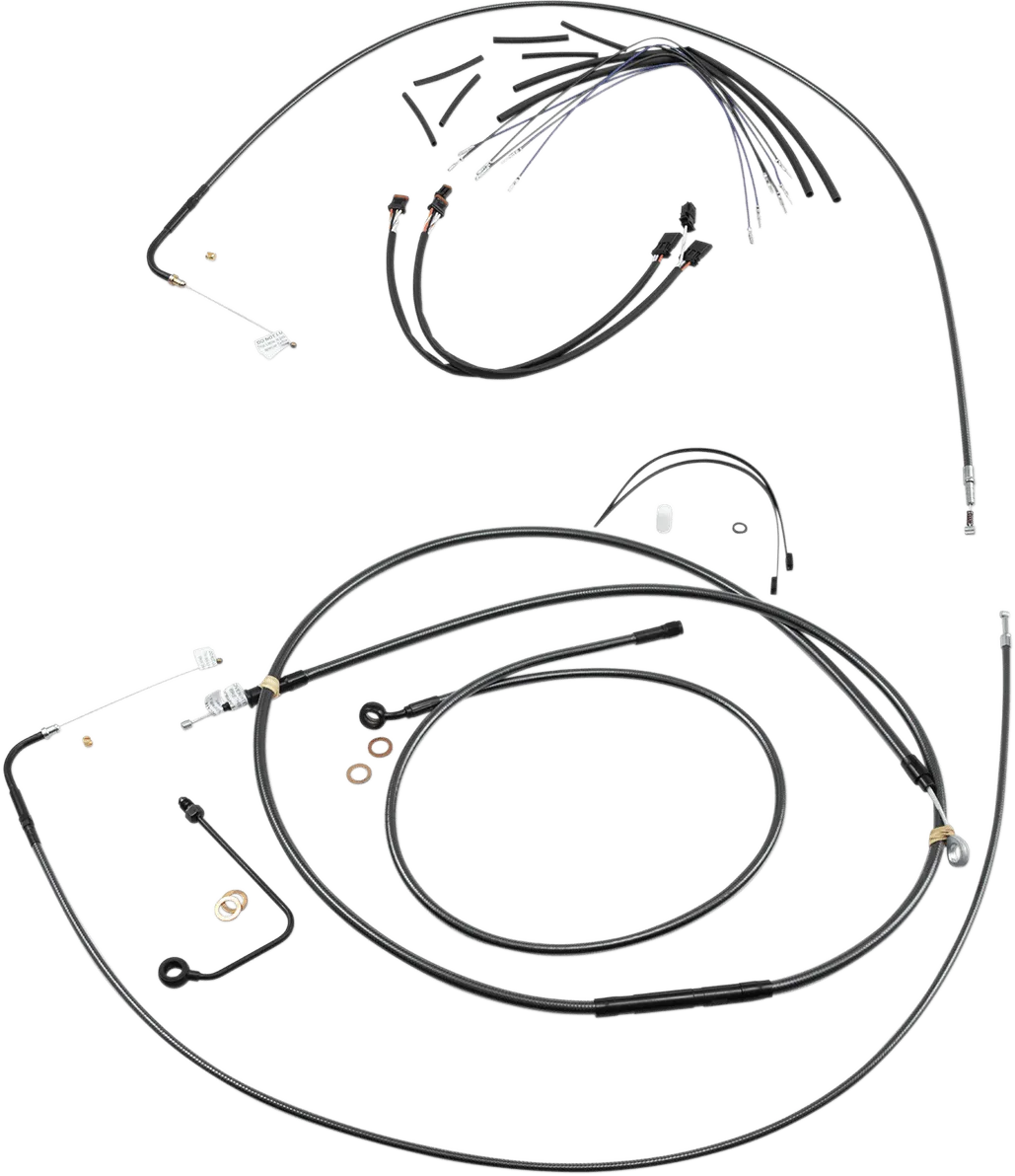 Magnum 487364 Black Pearl Handlebar Installation Kit for 10in. Ape