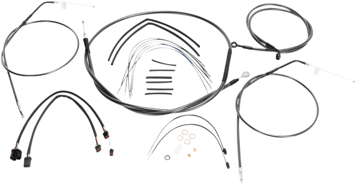 Magnum 487662 Black Pearl Handlebar Installation Kit for 10-12in. Ape