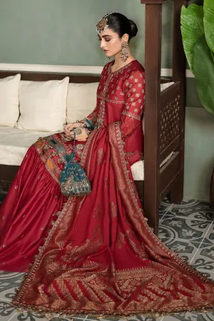 MARIA B | SATEEN COLLECTION 2023 | Ruby Red CST-602
