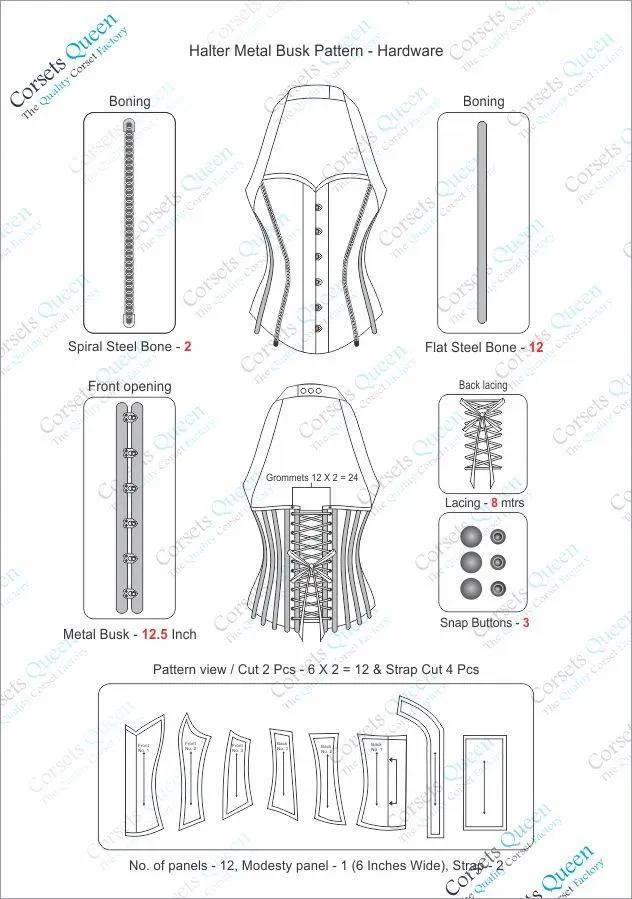 Mary Halter Neck Corset