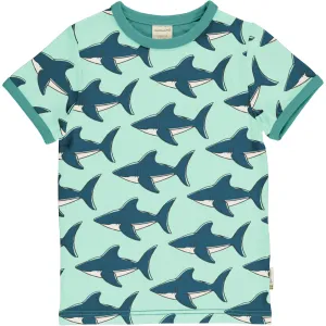 Maxomorra Explore Adult Unisex Short Sleeve Top - Shark