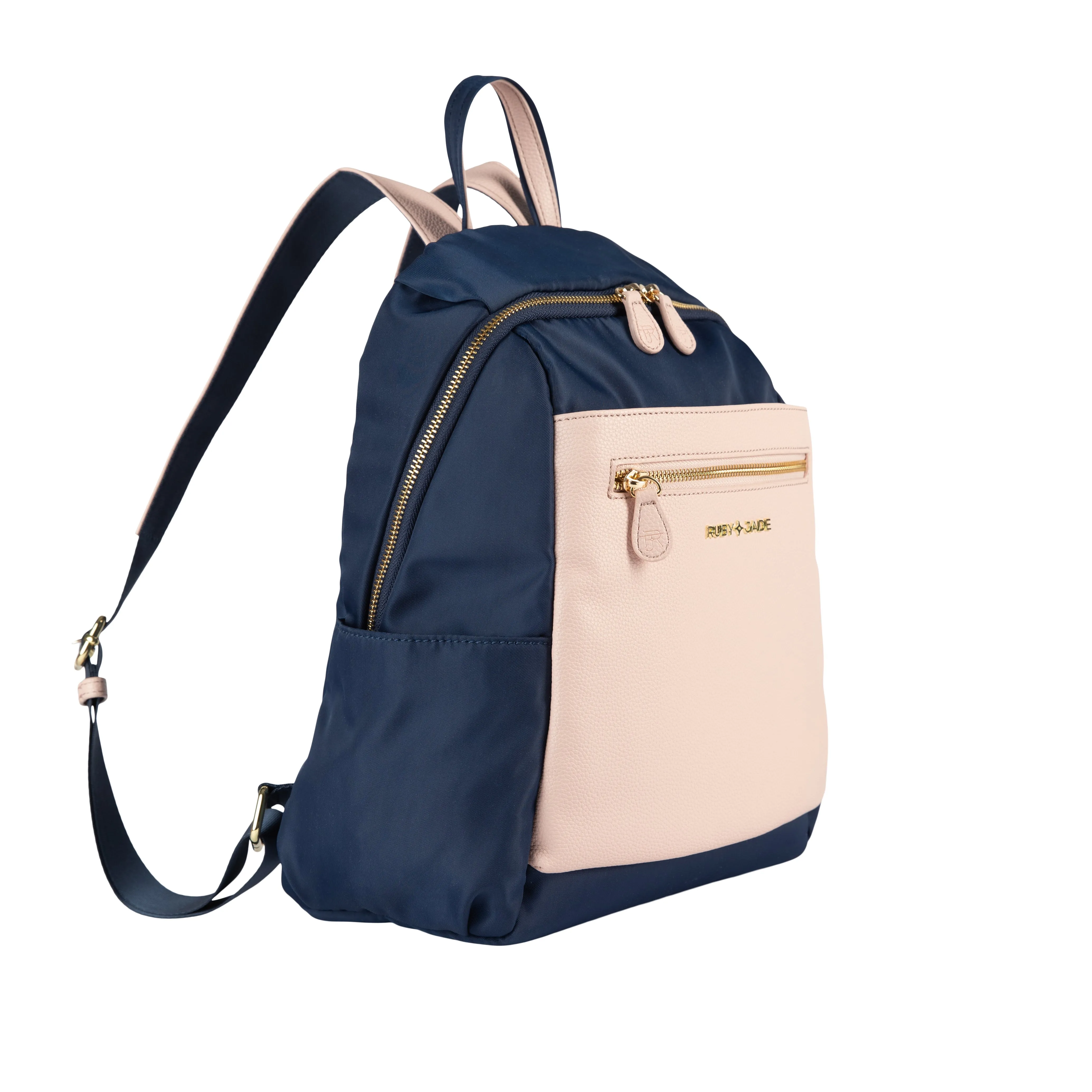 Maye - (Nylon) Navy, Blush & Gold