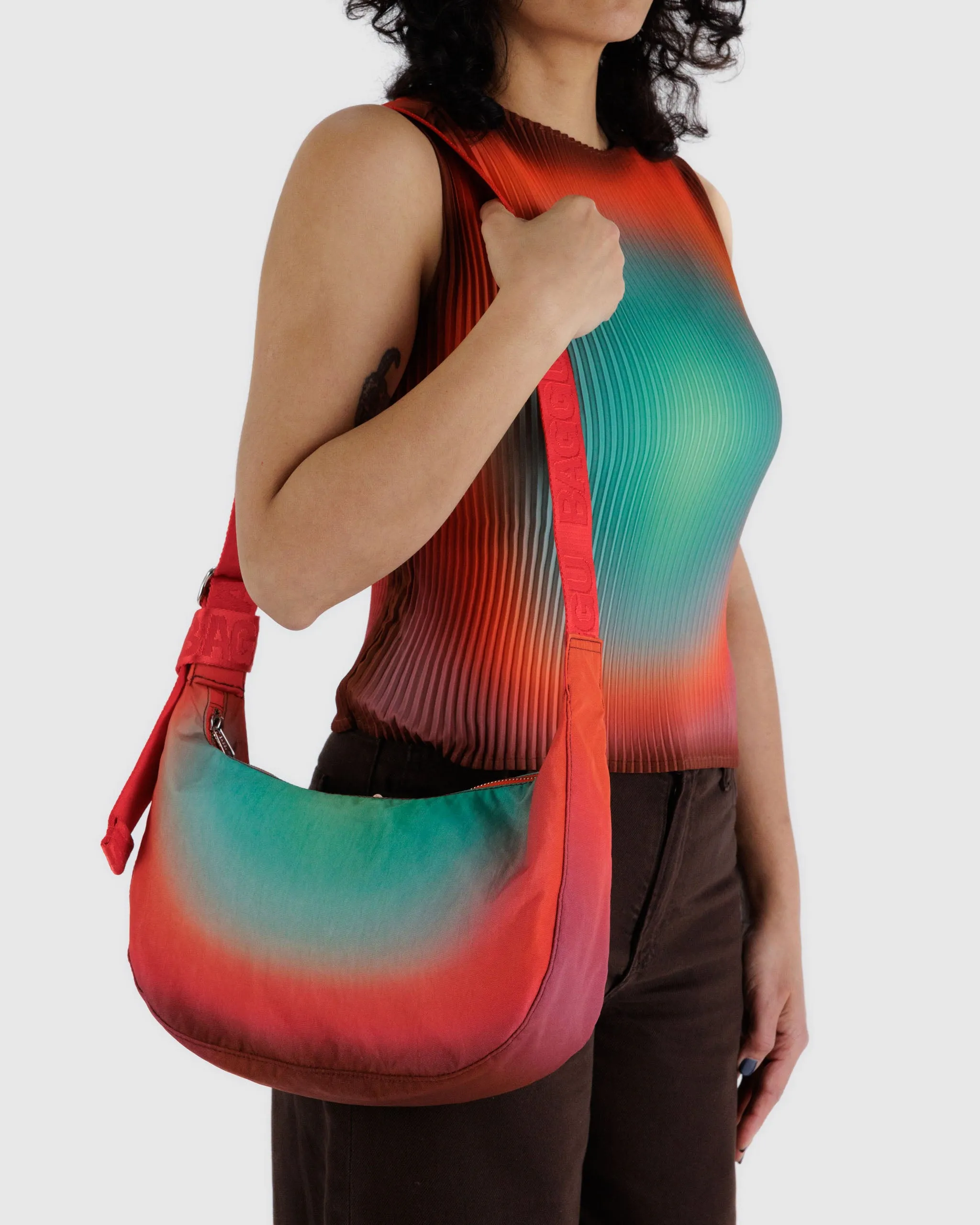 Medium Nylon Crescent Bag RAIN | Julia Heuer x Baggu