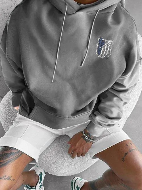 Men's Stylish Comic Print Hoodie