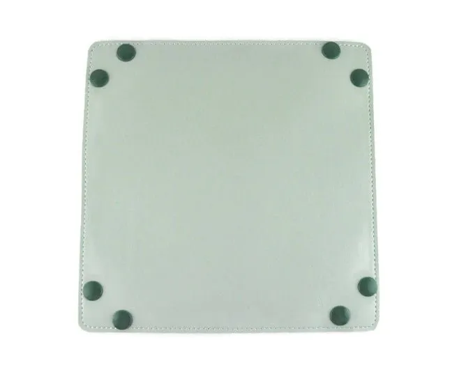 Merman dice tray in sea foam green.