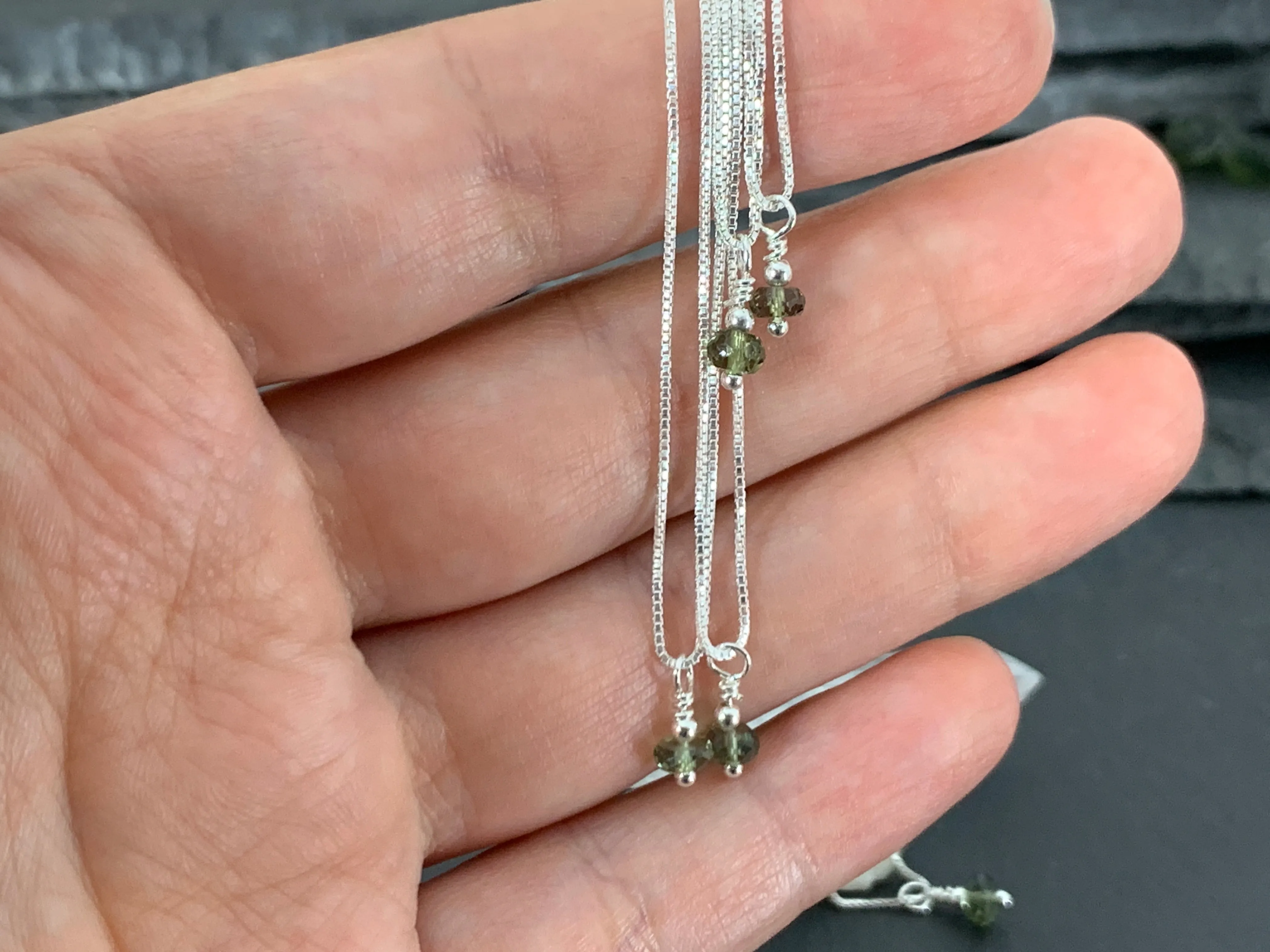 Minimalist Moldavite Pendant