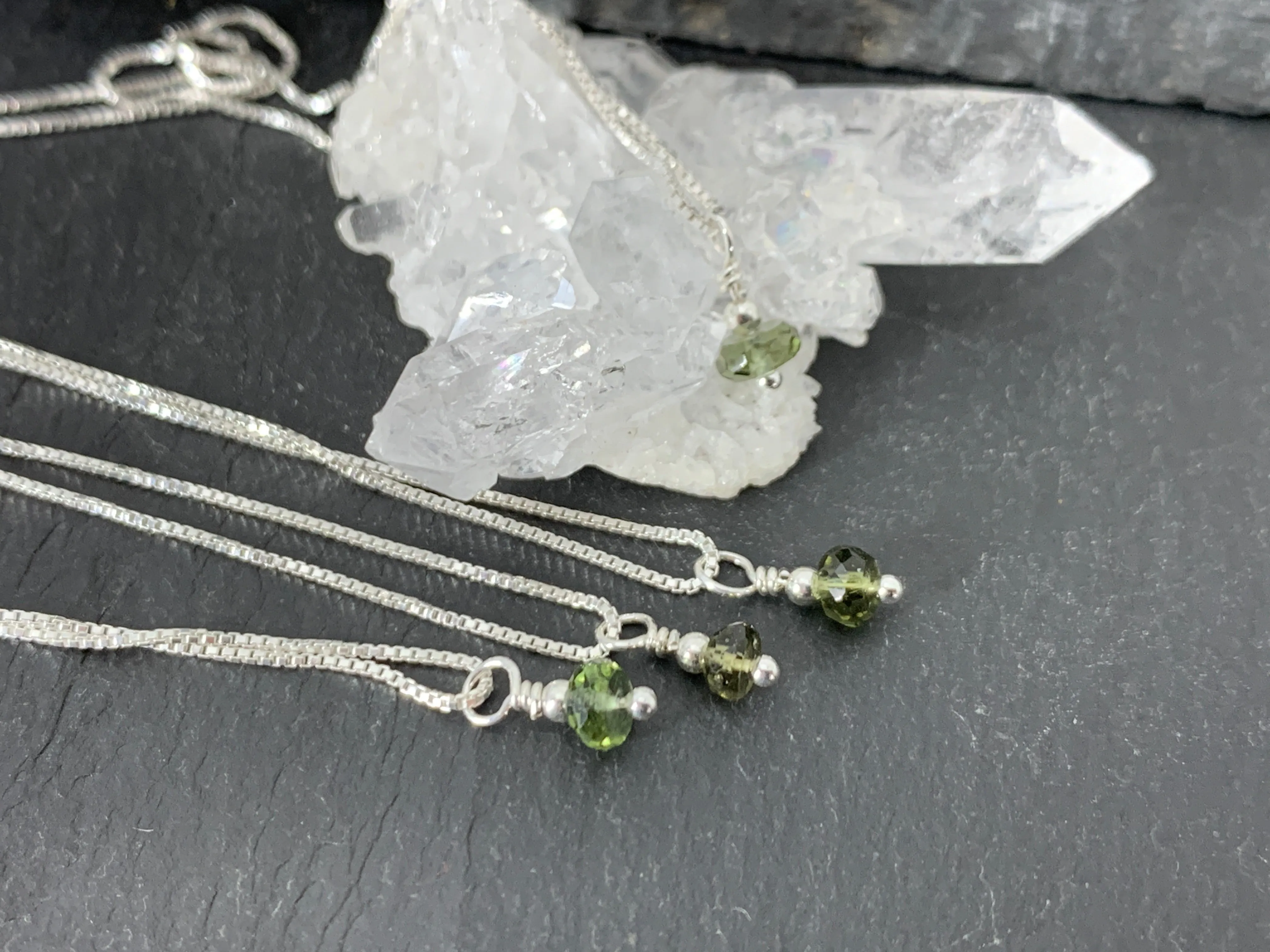 Minimalist Moldavite Pendant
