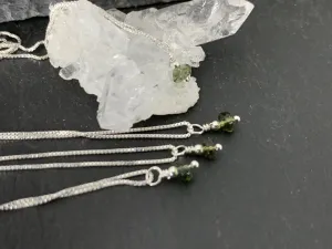 Minimalist Moldavite Pendant