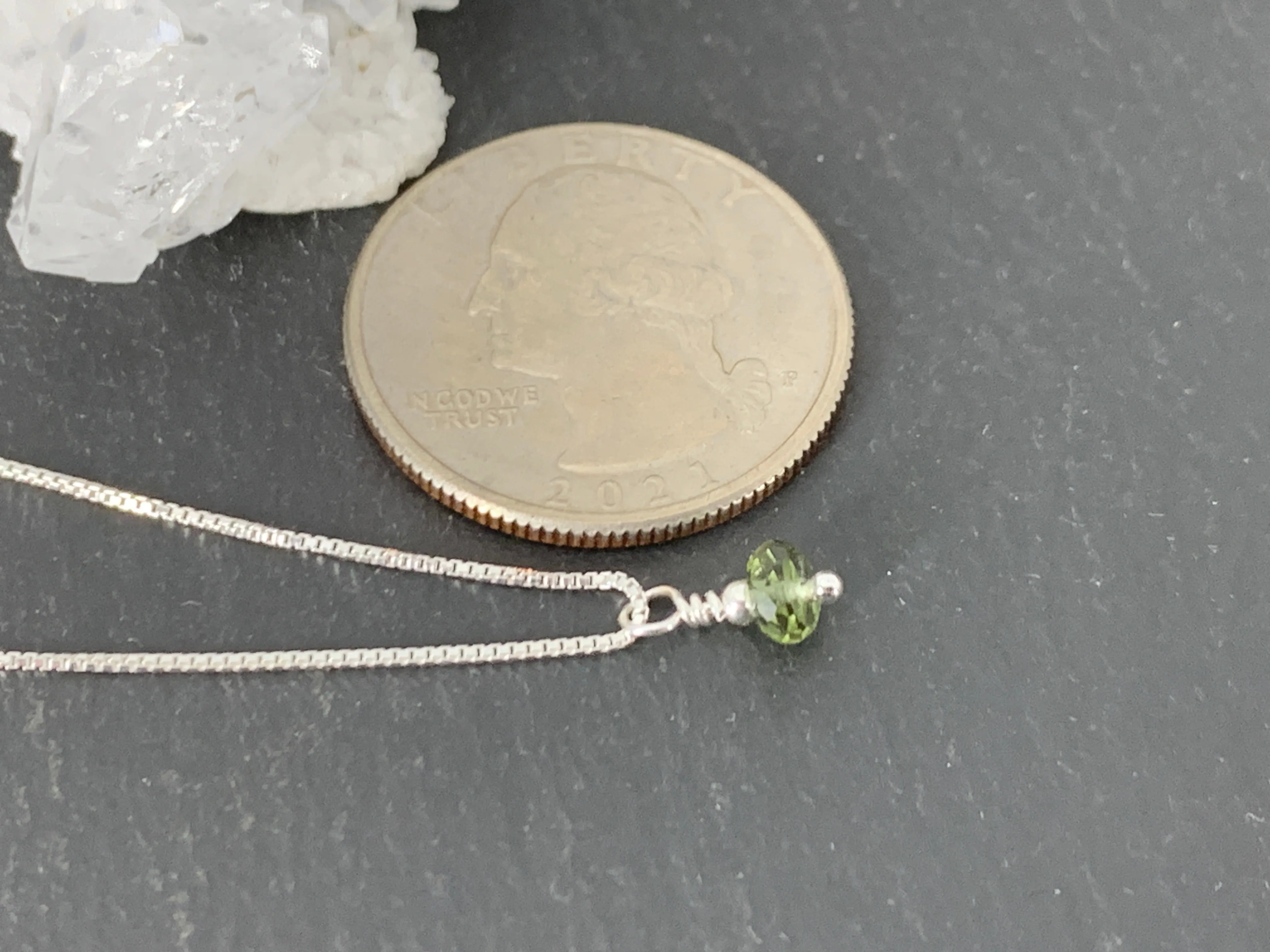 Minimalist Moldavite Pendant