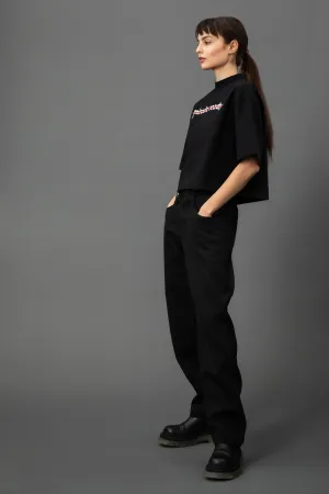 Miracle Black Heavy Mock Tee