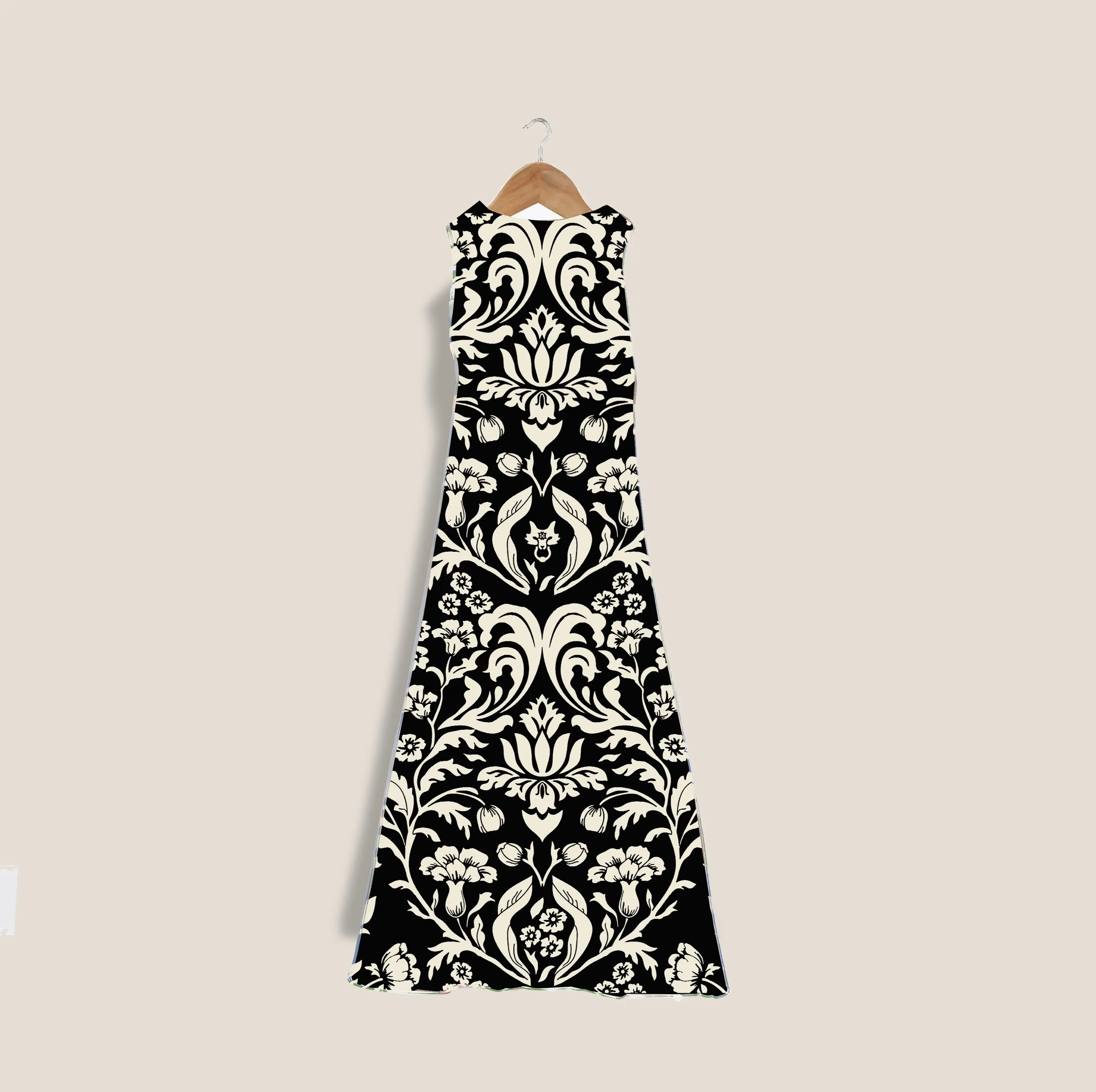 MME. "FLEUR" Garden Dress - CORNFLOWER