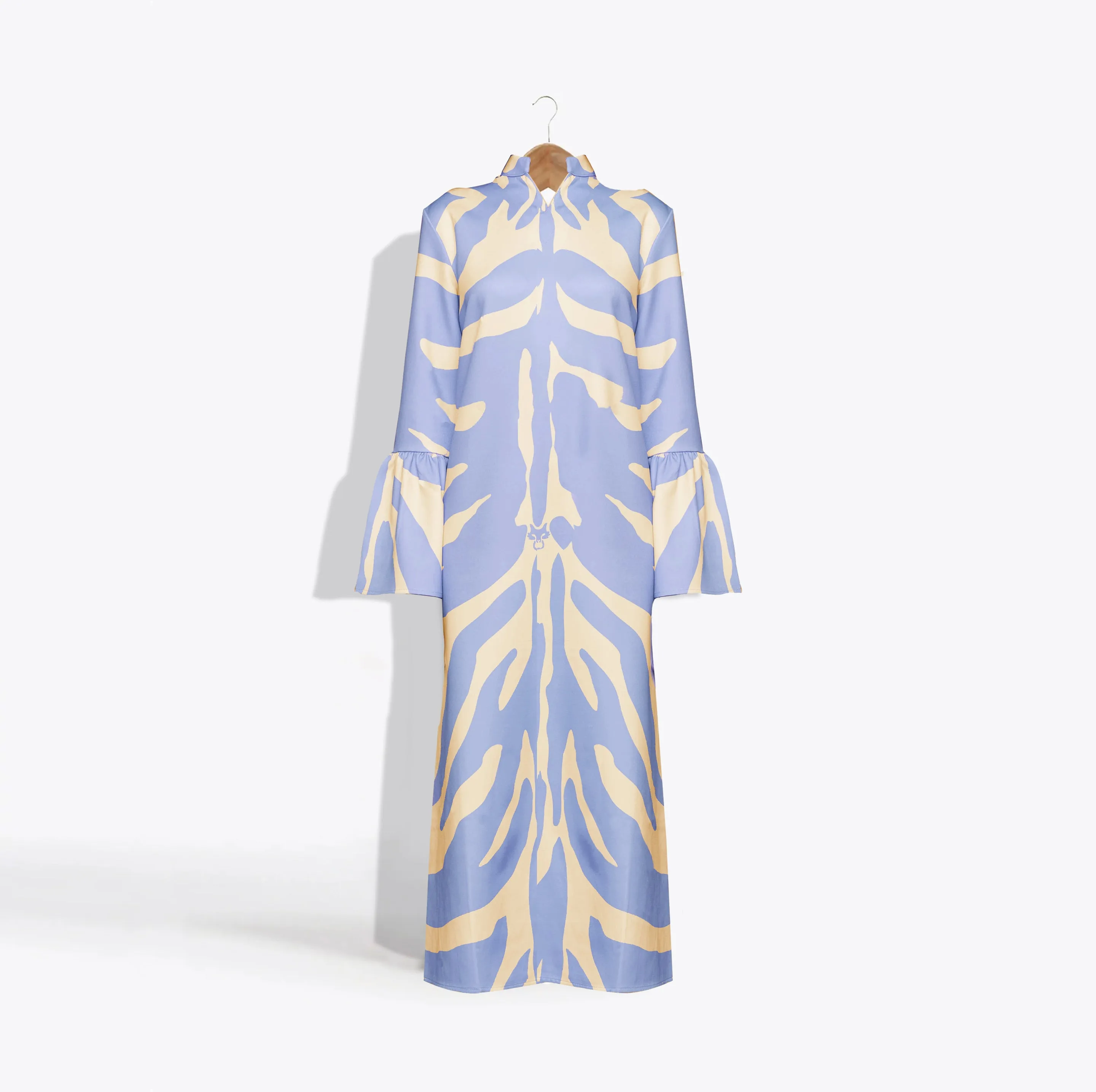 MME. "ZEBRA"  PALM BEACH Dress - BLUE