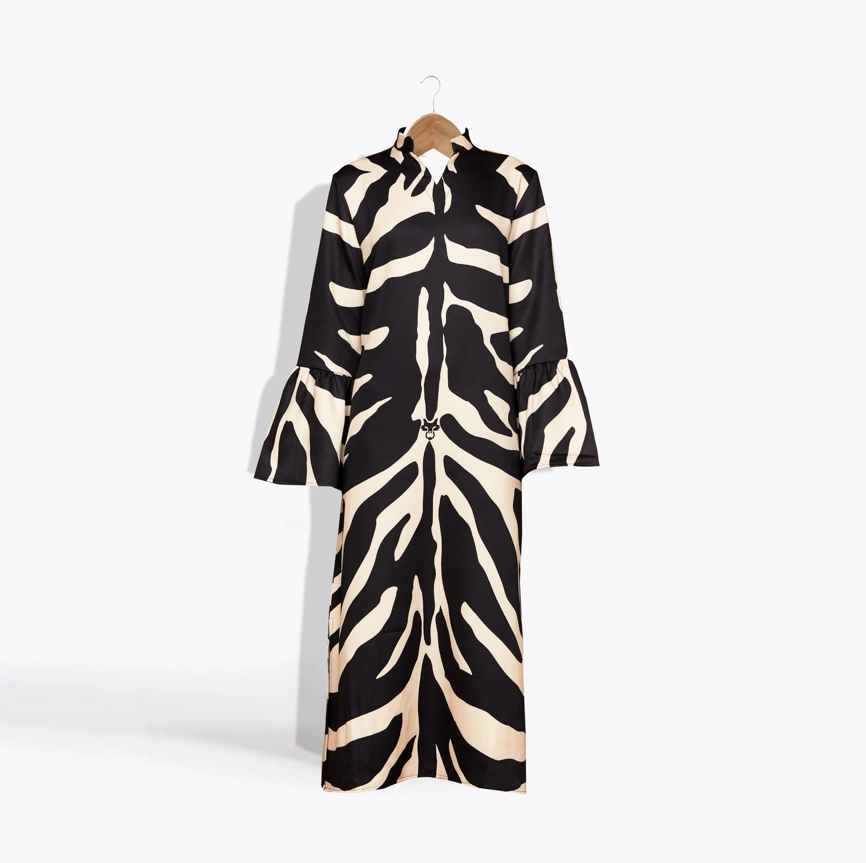 MME. "ZEBRA"  PALM BEACH Dress - NOIR