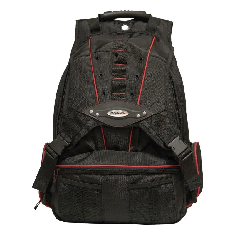 Mobile Edge MEBPP7 Premium 17.3-In. Backpack (Black and Red)