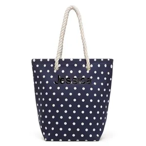 Monogram Cabana Beach Tote Bag - Navy