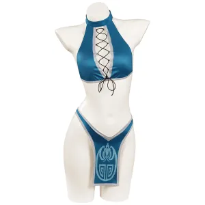 Mortal Kombat Kitada Bikini Swimsuit Cosplay Costume Sexy Swimwear Outfits Halloween Carnival Suit cossky®