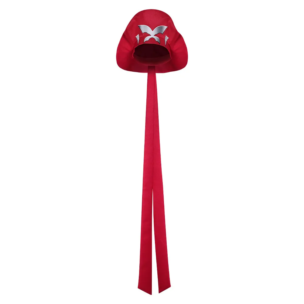 Mv Rivals Psylocke Cosplay Red Hat Adult Woman Halloween Carnival Accessories