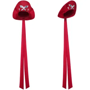 Mv Rivals Psylocke Cosplay Red Hat Adult Woman Halloween Carnival Accessories