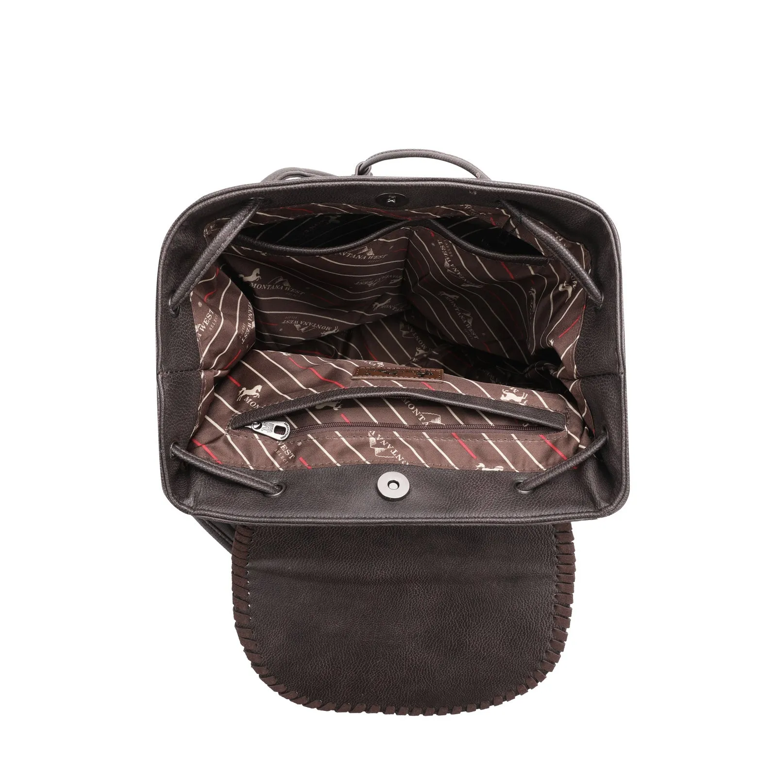 MW1173-9110 Montana West Tooled Collection Backpack - Leopard