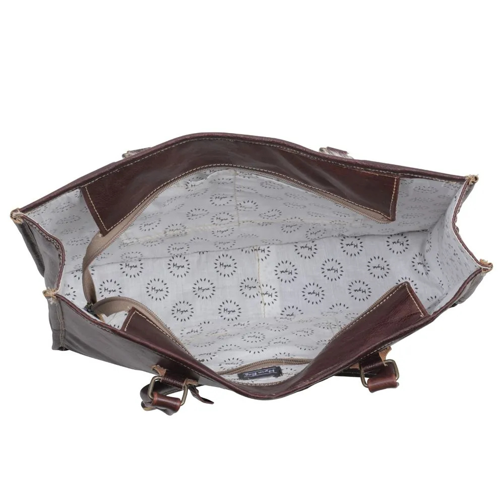 Myra Bag Begonias Hand-Tooled Bag