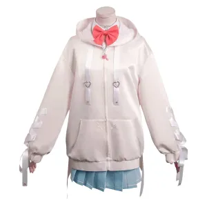 Needy Girl Overdose KAngel Pink Sweater Cosplay Costume Halloween Carnival Suit