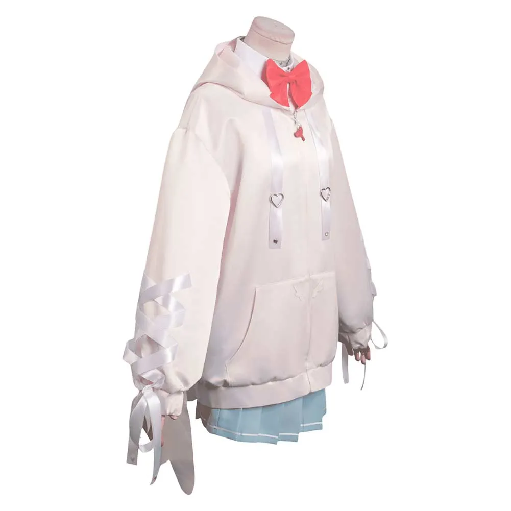 Needy Girl Overdose KAngel Pink Sweater Cosplay Costume Halloween Carnival Suit