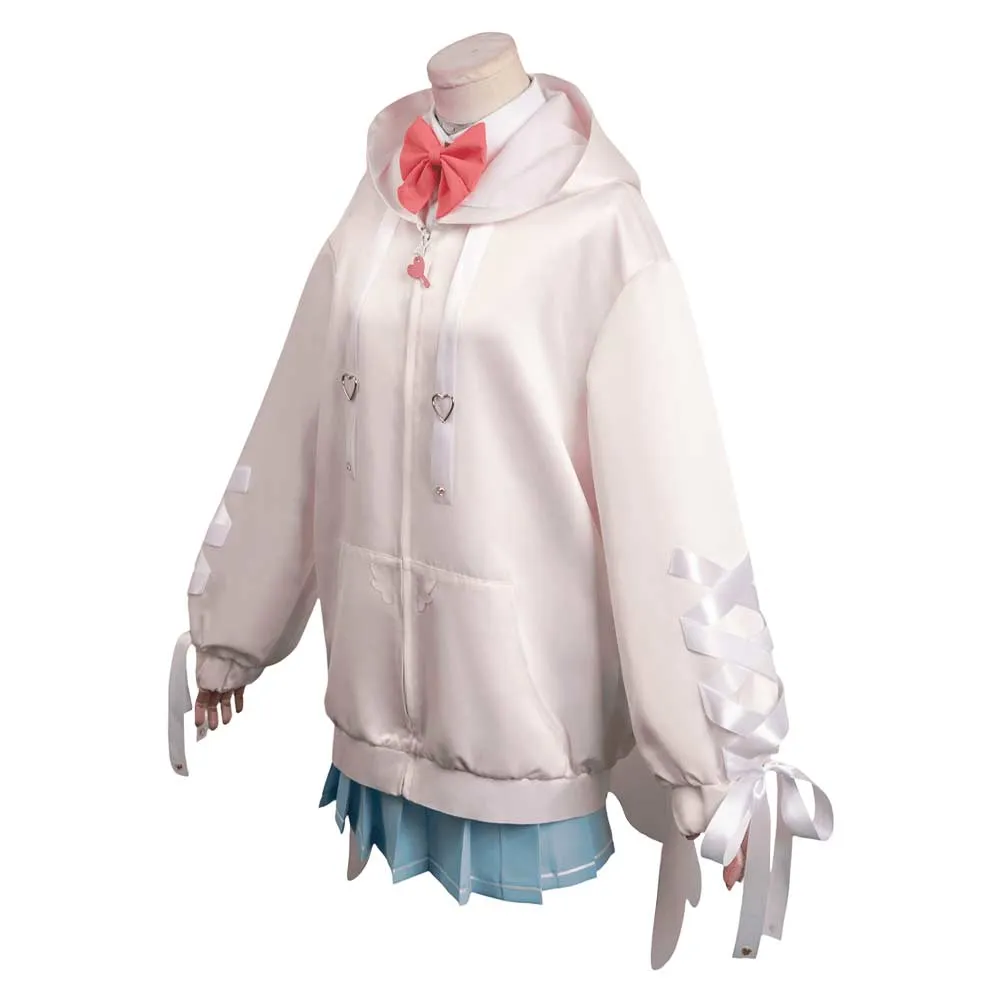 Needy Girl Overdose KAngel Pink Sweater Cosplay Costume Halloween Carnival Suit