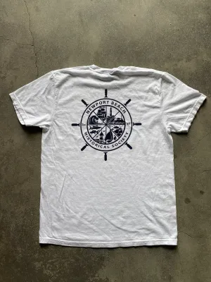 Newport Beach Historical Society Short Sleeve T-Shirt WHITE