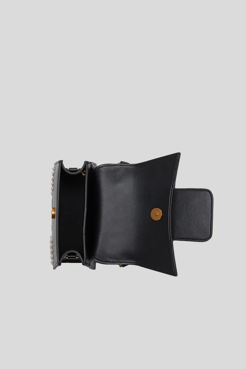 Night Ed. Pearl Mini Handbag Synthetic - Black