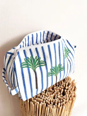 NM - Wash Bag | Blue Palm