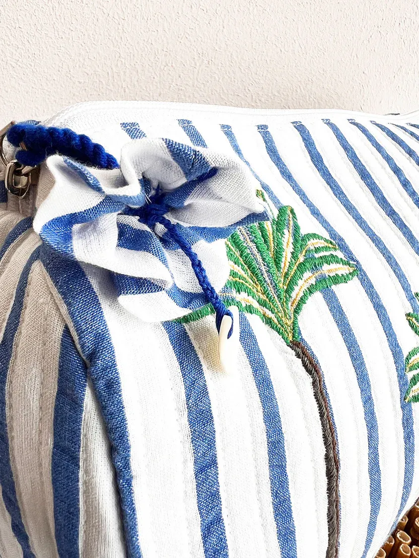 NM - Wash Bag | Blue Palm